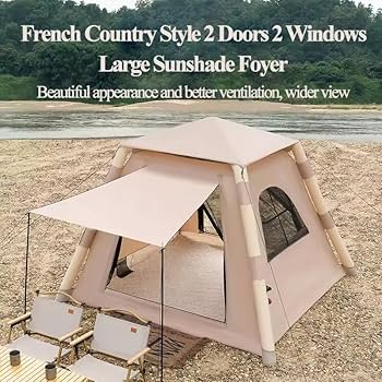 Amazon.com : 7.2' x 7.2' Inflatable Tents for Camping, Easy